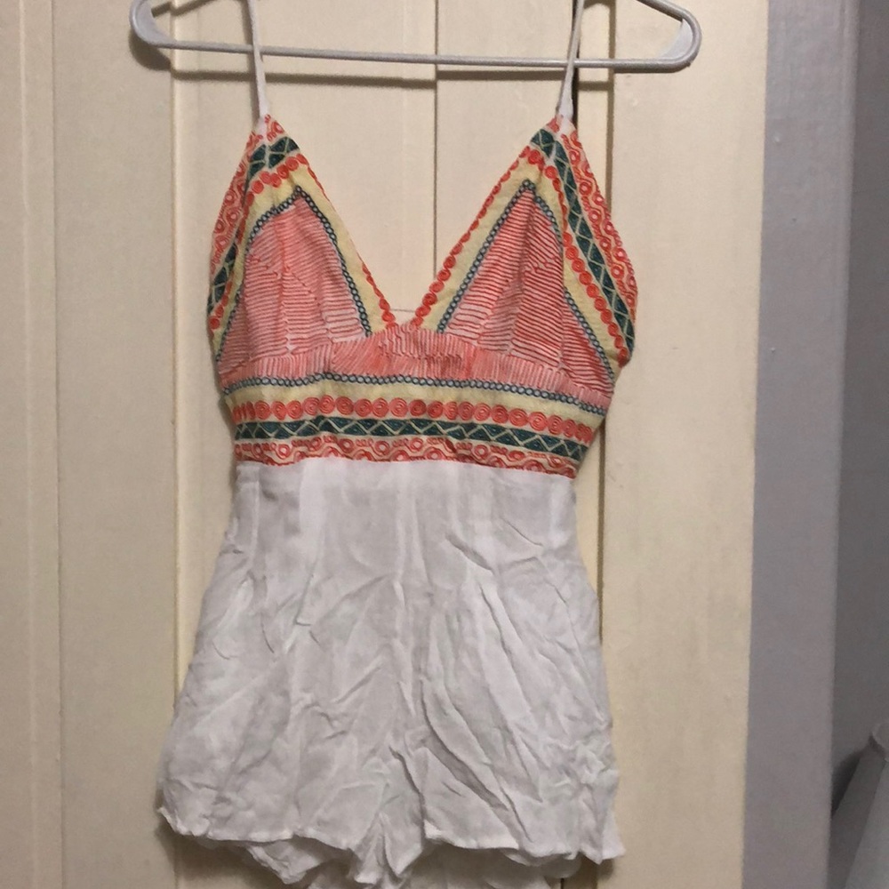 EUC backless romper